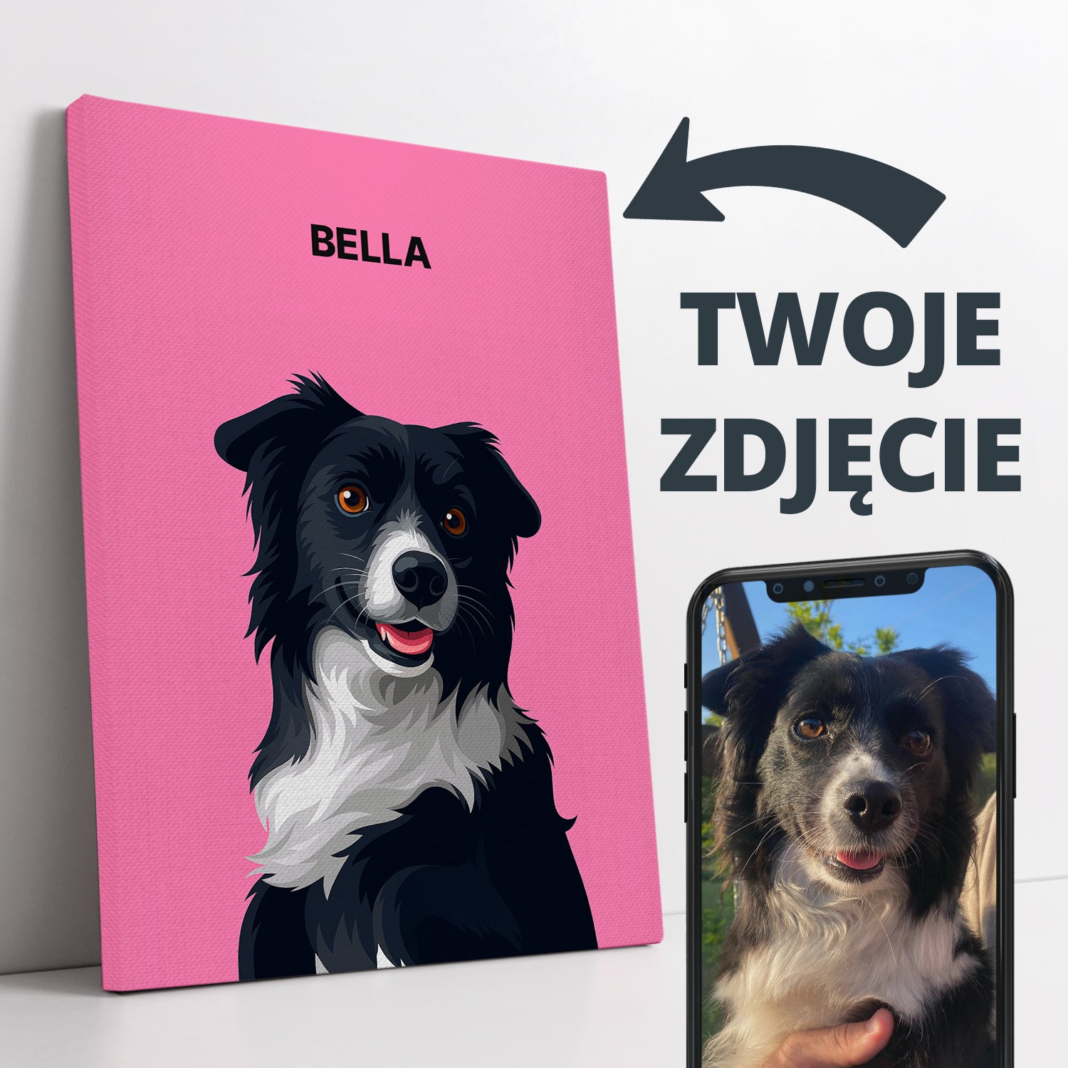 Personalizowany prezent dla psiarza i kociarza – portret pupila